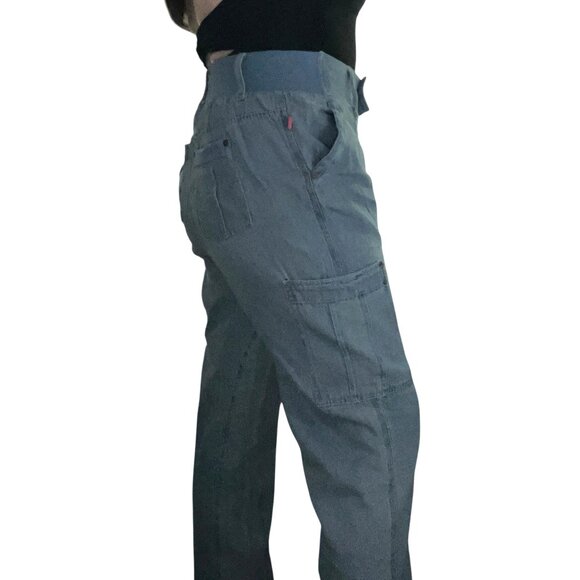 Woman Within NWOT Double Button Front Comfort Waist Cargo Jean Sz 22 Wide Womens - Picture 15 of 16